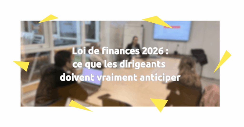 Bandeau Loi de Finances 2026 avec titre encadré